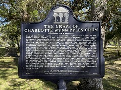 The Grave of Charlotte Wynn Pyles Crum Marker F-471 Brooksville FL