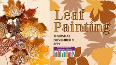 LEAF PAINTING EVENT at the Royalton Hartland Library in Middleport, NY