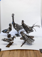 Zen's Cutlery Bird Sculptures