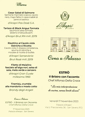Cena a Palazzo con  Alfonso della Croce Estrò Pescara