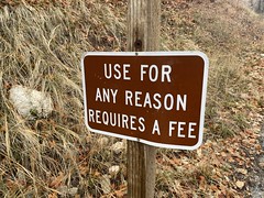 Use for any reason requires a fee