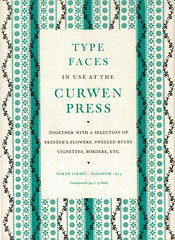 Type Faces in use at the Curwen Press : 1957