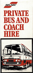 SELNEC private bus and coach hire leaflet, 1970