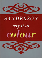 Sanderson say it in Colour : advertising brochure : 1957 - 58