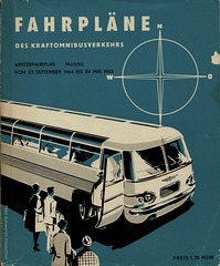 Fahrpläne des kraftomnibusverkehrs - Übersichtskarte zu den Fahrplänen des Kraftomnibusverkehrs  Deutsche Demokratische Republik Winterfahrplan 1964/65