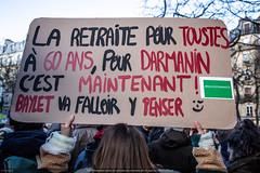 Paris, manifestation contre la réforme des retraites du 31 janvier 2023