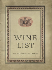 Wine List : The Dorchester : London : 1949