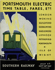 Portsmouth Electric timetables and fares booklet : Southern Railway : 1937