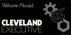 Welcome Aboad - Cleveland Exective " tain timetable : British Rail - 1981
