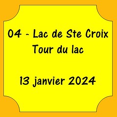 04 - Lac de Ste Croix - 13 janvier 2024