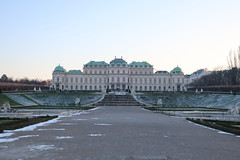 Wien 10.1.2024 - Schloss Belvedere mit Garten
