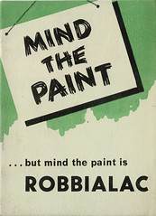 Mind the Paint : Jenson & Nicholson's Robbialac Paints advertising folder, c.1930