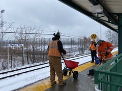 Long Island Rail Road Workers Prepare for Winter Storm