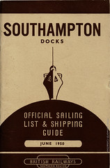 British Railways, Southern Region : Official Sailing Guide & Shipping List : June 1950