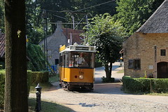 Trams in het Nederlands Openluchtmuseum Arnhem; 14 augustus 2022