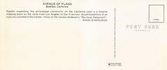 Buellton, CA - vintage postcard (reverse side) of Pea Soup Andersen's restaurant and Highway U.S. 101 - circa 1970's