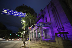Iluminação Dia Mundial Combate à Hanseníase - Prédio sede da Prefeitura de Belo Horizonte - 23/01/2024