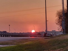 US 90 sunset