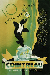Ten little sea lions : Cointreau Cocktails leaflet : c.1935