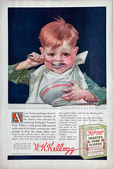 1915 Kellogg’s Corn Flakes Magazine Ad.  Art by J. C. Leyendecker.