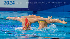 World Aquatics Championship. Artistic. FINAL.  DUO. MIXTO. TECNICO. Doha. Febrero 2024.