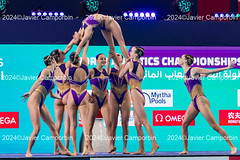World Aquatics Championship. Sincro. Final. Equipos. Libre. Doha. Febrero 2024