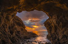 California Coast Malibu Sea Cave Sunrise Leo Carillo State Beach Malibu Beach Fine Art Landscape Nature Sunrise Sunset Photography Los Angeles Southern California Beach! Dr. Elliot McGucken dx4/dt=ic Master Fine Art Photographer Wide Angle Lens!