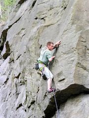 Climbing in Malyn, Apr 2000