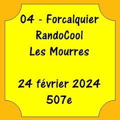 04 - Forcalquier - Les Mourres - 24 février 2024 - 507e