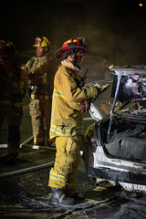 Sleeping Man Escapes Vehicle Fire In Sylmar