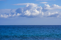 Beautiful Napali Coast Blue Sky White Clouds Blue Water Ke'e Beach Kauai Ocean Art Seascape Blue Water Sony Alpha1 ! Elliot McGucken Fine Art Hawaiian Islands Landscape Nature Photography! Nā Pali Coast State Wilderness Park Master Sony A1 Fine Art