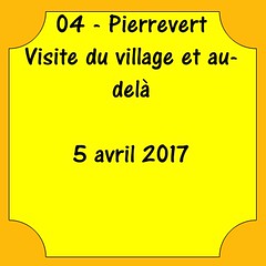 04 - Pierrevert - Visite - Promenade dans le village et au-delà - 5 avril 2017