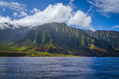 Napali Coast Sailboat Boat Tour Photography Kauai Hawaii Sunset Ocean Art Seascape Blue Water Fuji GFX100s! Elliot McGucken Fine Art Hawaiian Islands Landscape Nature Photography! Nā Pali Coast State Wilderness Park Master Medium Format Fine Art