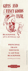 Gifts & Fancy Goods Fair, Blackpool - 3rd to 7th February 1958 : British Railways leaflet