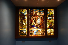 T. E. Brown window designed by William Hoggat and made by Shrigley and Hunt