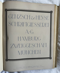 Czeschka-Antiqua typeface : insert issued by Genzsch & Heyse, A.G., Hamburg : in Das Plakat July - August 1921
