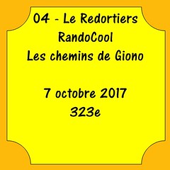 04 - Le Redortiers - RandoCool - Les chemins de Giono - 7 octobre 2017