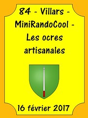 84 - Villars - MiniRandoCool - Les ocres artisanales - 16 février 2017