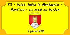 83 - Saint Julien le Montagnier - Rand'eau - Le canal du Verdon - 7 janvier 2017