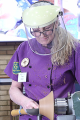 Tracy Grant at The King's Lynn Woodturners  ..April 10th 2024