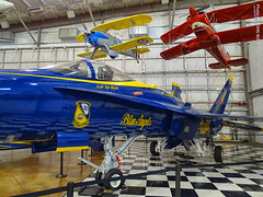 Blue Angels F/A-18 at Frontiers of Flight Museum, 17 Mar 2023