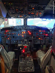 Southwest 737 cockpit at Frontiers of Flight Museum, 17 Mar 2023
