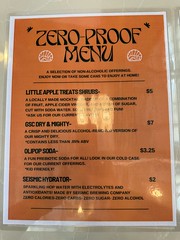 Zero proof menu