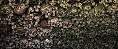 Ossuary - Saint-Hilaire cemetery in Marville, France.
