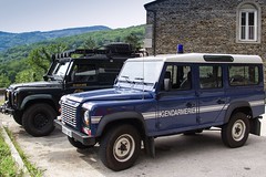 Land Rover Defender 90 & 110 - Gendarmerie (R) - Saint Frézal De Ventalon - France