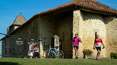 Cycle tour from Bordeaux to Barcelona: Chapel for departed cyclists - Photo of Estang
