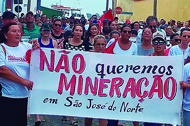 Moradores de São José do Norte se mobilizam contra mineradoras - Créditos: Fotos: Divulgação MAM