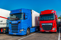 European Truck Driving Ban for 24hrs, So Parked up @ Someones Hoose (Uk Truck Drivers Joke for ) Summesous France And theres Trucks here there and everywhere.... - Photo of Montépreux