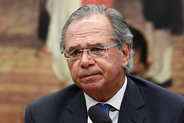 Economistas apontam que programa liberal do ministro da Economia, Paulo Guedes, pode aprofundar a crise econÃ´mica - CrÃ©ditos: EVARISTO SA / AFP