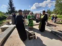 22.06.2019 | Закладка камня церкви Святого Духа в деревне Селищи